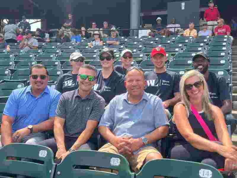 The White Law PLLC team at the Lansing Lugnuts game
